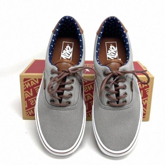 💖MEGA SALE💖Vans Women Era 59 T&L Frost Gray VN000ZMSH0K Lacing Canvas Plus - Picture 3 of 12